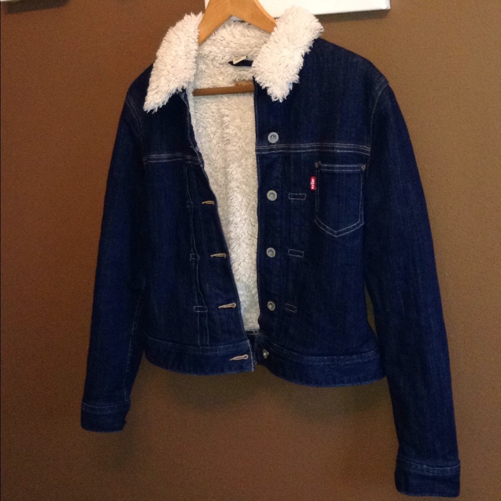 LEVI'S fur denim jacket ⚜